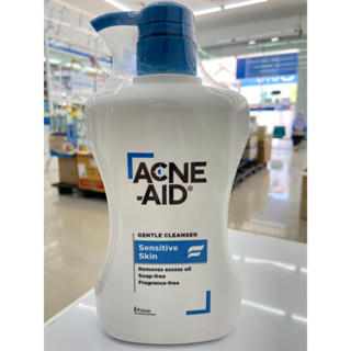 Acne-Aid Gentle Cleanser 500 มล. (สีฟ้า) สำหรับผิวบอบบางและผิวที่มีแนวโน้มเป็นสิวง่าย