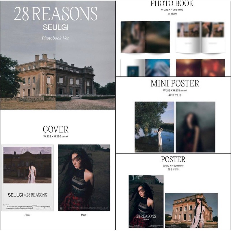 พร้อมส่ง อัลบั้ม #SEULGI - The 1st Mini Album [28 Reasons] + Poster.