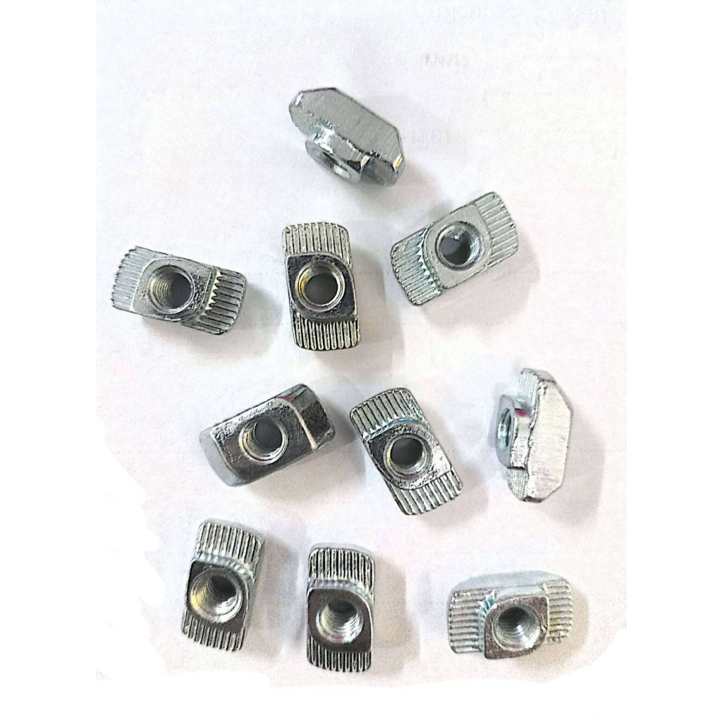 FREE Nut สำหรับ อลูมิเนียมโปรไฟล์ 40mm เกลียว M4/M5/M6/M8 Pack 10 @K.A.ALU