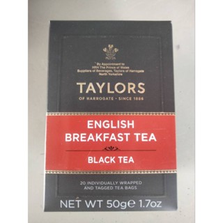 Taylors English Breakfast Tea ชาดำชนิดซอง 50 G ราคาพิเศษ