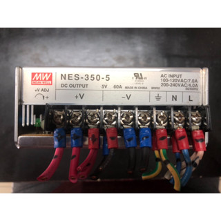 สวิทชิ่ง Mean Well 5V  60A NES-350-5 ปรับได้  4.5 ~ 5.6Vdc มือ 2 สภาพสวย