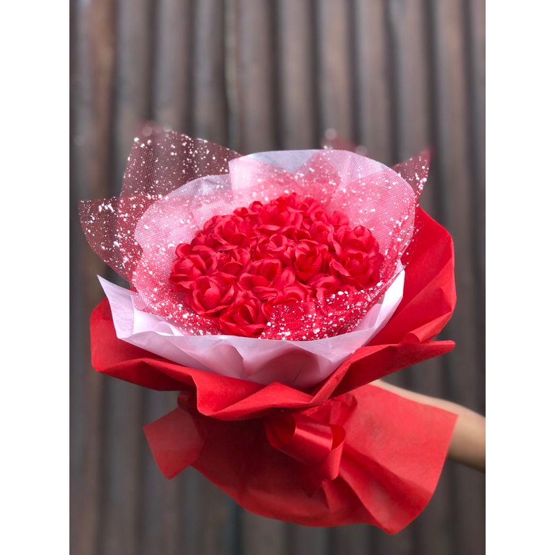 ช่อดอกกุหลาบ. ช่อดอกไม้. วาเลนไทน์ - รูปที่ 5