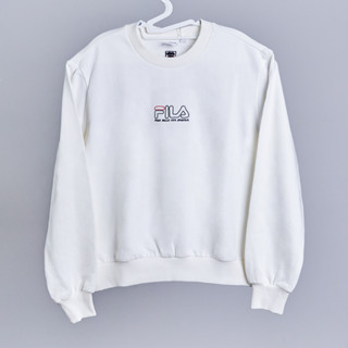 เสื้อกันหนาว FILA - Basic Logo Sweatshirt (FS2POD4156F) เสื้อสเวตเตอร์เนื้อนุ่มปักลาย FILA