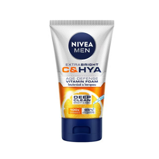 Nivea Men Bright C&amp;Hya Age Wash 150 G นีเวีย เอ็กซ์ตร้า ไบรท์ ซี แอนด์ ไฮยา วอช 150 มล