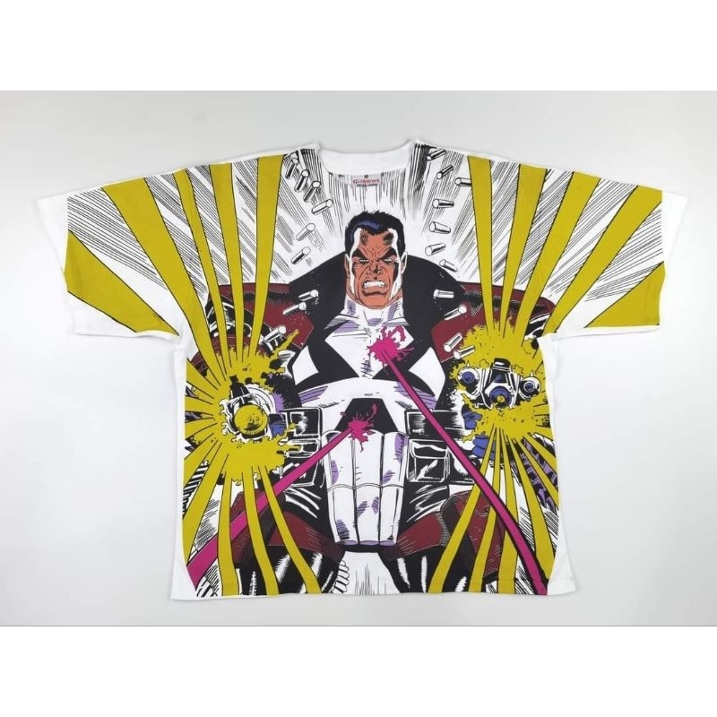 เสื้อยืดMarvel ลาย Punisher​ 2099 Bootleg T-Shirt ยุด90s.