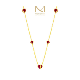 Mongkon Gold ทองคำแท้บริสุทธิ์สูง 96.5% สร้อยคอ Pop Heart Candy