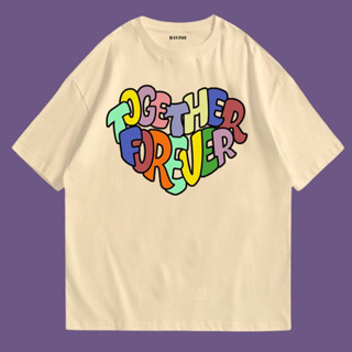 เสื้อยืดวาเลนไทน์สกรีนลาย together forever พร้อมส่ง✨