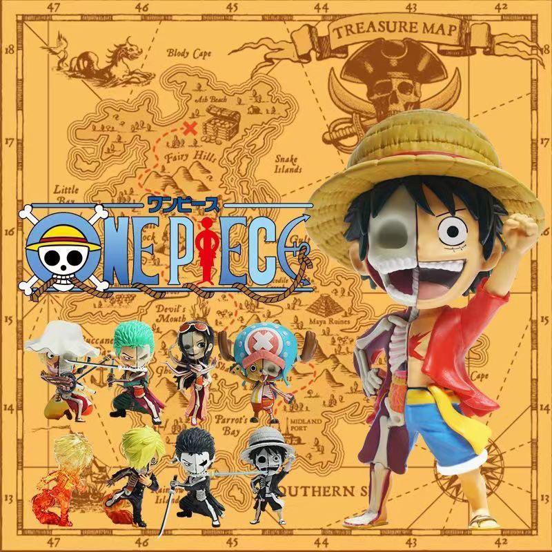 Mighty JAXX ของแท้ ฟิกเกอร์ One Piece - Luffy Chopper Nami Anime