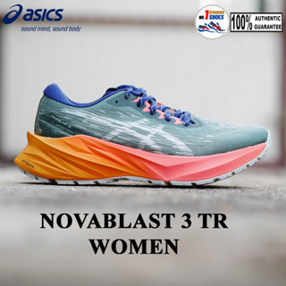 [✨NEW] WOMEN ญ Asics รุ่น Novablast 3 TR 1012B386-700 Nature bathing/ papaya รองเท้าวิ่งรุ่นขายดีที่สุด ของแท้ 100%