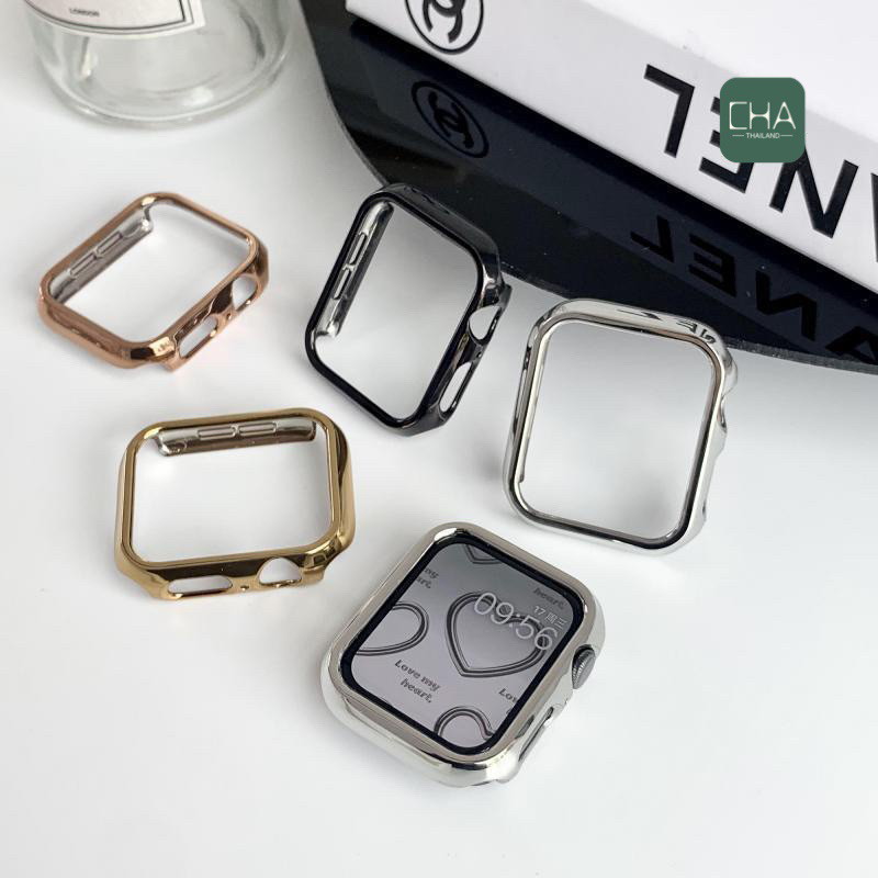 case เคส สำหรับ watch 11/10/9/8/7/6/se/5/4/3เคส Watch สายนาฬิกา PC เงา case smart watch case watch เคสสำหรับแอปเปิ้ลวอช