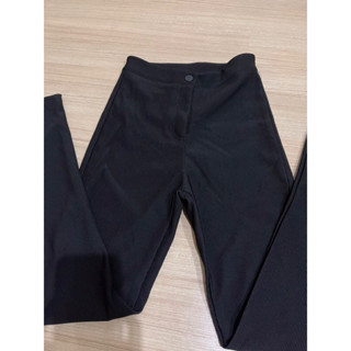 กางเกง riding pants ทรงสวยเว่อ ผ้าลอน สีดำ ประมานs-m