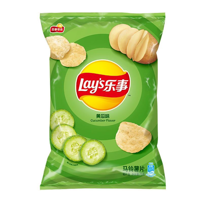 พร้อมส่ง เลย์รสแตงกวา 🥒 เลย์รสแปลกใหม่จากต่างประเทศLays  cucumber ไม่มีขายในไทย