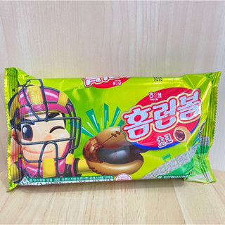 ขนมเกาหลี Haitai Homerun Ball Choco โฮมรันบอล ขนมปังอบกรอบสอดไส้ช็อคโกแลต ปริมาณ46g