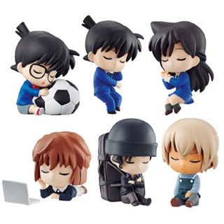 Detective Conan Nemurase-tai (Set of 6) Shinichi Ran Haibara Akai Amuro กาชาปอง ฟิกเกอร์แท้ โมเดล โคนัน ชินอิจิ อากาอิ