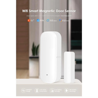 Tuya ZigBee Door Window Sensor เซนเซอร์ประตูหน้าต่างแจ้งเตือนเข้าแอป HIP IOT, Tuya Smart, Smart Life และ Google Home