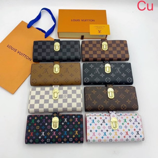 Louis Vuitton wallet กระเป๋าเงินใบยาว กระเป๋าเงินผู้หญิง กระเป๋าสตางค์ กระเป๋าเงิน กระเป๋าแบรนด์เนม