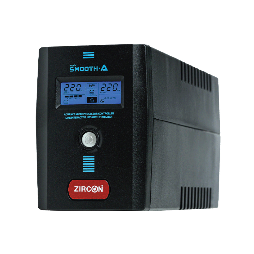 UPS (เครื่องสำรองไฟฟ้า) zircon Smooth-A 1000VA 550W ***กรุณาสั่งครั้งละไม่เกิน 4 ตัว*** BY N.T Computer