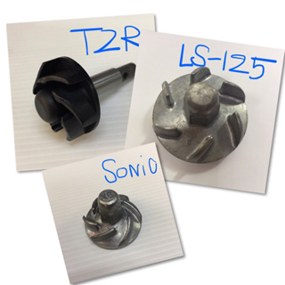 ใบพัดปั้มน้ำ LS-125 / SONIC / TZR สินค้าทดแทนอย่างดี เลื่อนเพื่อเลือกรุ่น(117-11-03)