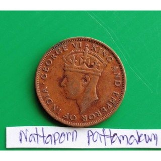 อาณานิคมของบริติชฮอนดูรัส 1 Cent  พระเจ้าจอร์จที่ 6 ปี 1944