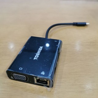 Toshiba USB-C to VGA Gigabit LAN Adapter PA5273U-1PRP &lt;ใหม่&gt;