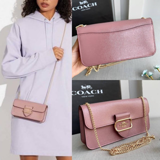 🎀 (สด-ผ่อน) กระเป๋า 6.5 นิ้ว สีม่วงอมชมพู CF476 MORGAN CROSSBODY