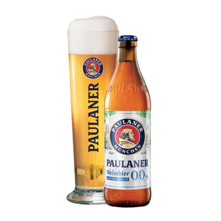 🌟พร้อมส่ง🌟Paulaner Non-Alcoholic Weissbier 0,0% 500 ml. 4 bottles พอลลาเนอร์ ไวส์เบียร์ นอน แอลกอฮอลิค 500 มล. 4 ขวด