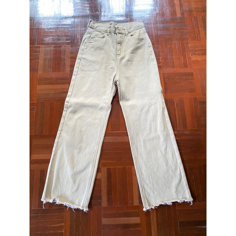 ❗️USED❗️ยีนส์ 20denim สีครีม size M เอว 27-28