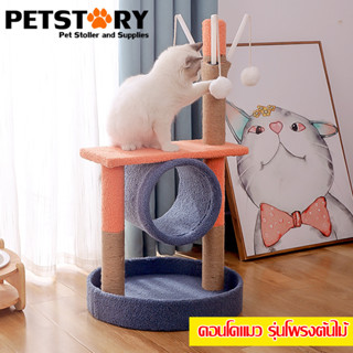 บ้านแมว ต้นไม้แมว คอนโดแมว รุ่นโพรงต้นไม้ (ขนาด 40x40x75 cm) Cat Condo  Cat Tree Cat House