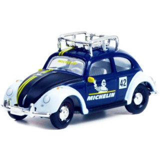 โมเดลรถเต่า โฟล์ค มิชลิน classic volk swagen Beetle - VOLKSWAGEN CLASSIC BEETLE BUG MICHELIN DUB R14 GREENLIGHT) AC167