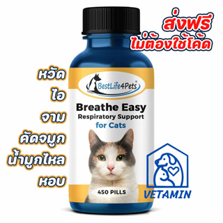[ 20เม็ด ไม่เสียค่าส่ง ] พร้อมส่ง วิตามินสำหรับแมวเป็นหวัด ไอ เสริมการทำงานของะบบทางเดินหายใจ Exp.12/26