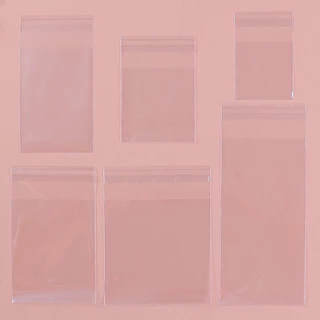 *พร้อมส่ง* ถุงฝากาวใส-ขุ่น (100ใบ) (หลายขนาดให้เลือก) ซองคุกกี้ บราวนี่ แถบกาวใส่คุกกี้ น่ารัก ขนม