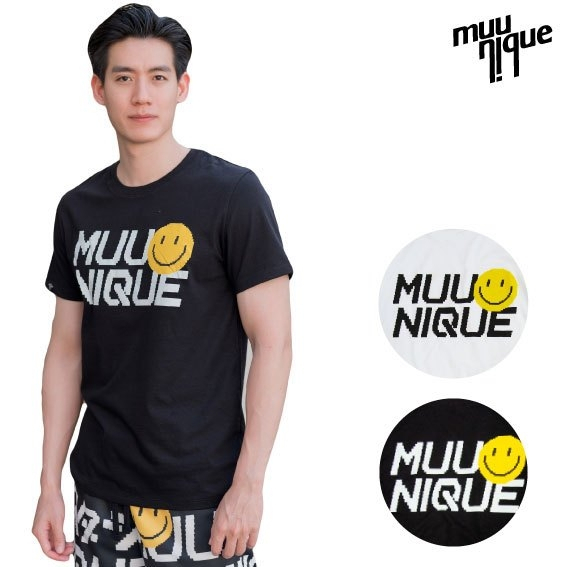 MUUNIQUE JP.T-shirt เสื้อยืด รุ่น Smile Happiness