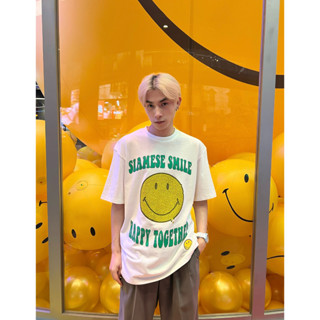 Absolute Siam Store x Smiley - Siamese Smile Happy Together T-shirt White