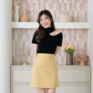 Pixie Skirt (Pastel Yellow Cut)