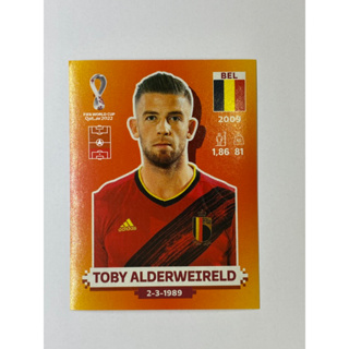 สติ๊กเกอร์สะสม Toby Alderweireld ฟุตบอลโลก Worldcup 2022 belgium ของสะสมทีมฟุตบอล เบลเยี่ยม เบลเยียม