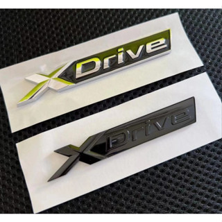 ราคาต่อชิ้น โลโก้ XDrive 9 x1.5 cm แต่งด้านข้าง หรือด้านหลัง Fender Letters Emblems for BMW Series X1 X3 X4 X5 X6 Z4 GT