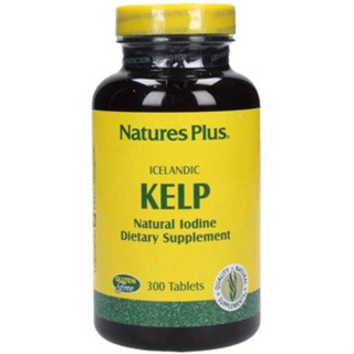 ไอโอดีน ธรรมชาติ จาก สาหร่ายทะเลเคลป์ Icelandic Kelp, 300 Tablets.