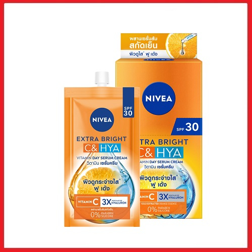 นีเวีย เอ็กซ์ตร้า ไบรท์ ซี แอนด์ ไฮยา วิตามิน เดย์ เซรั่ม ครีม Nivea Extra Bright C&Hya Vitamin Day 