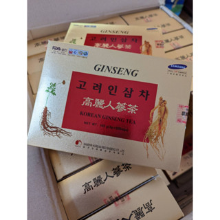 KOREAN ONE GINSENG TEA ชาโสมเกาหลีแท้1 กล่อง มี 50 ซอง โสมดีไม่มีกลิ่นเหม็นนะคะ