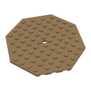 ชิ้นส่วนเลโก้ Lego Part Plate, Modified 10 x 10 Octagonal with Hole (89523) ราคา/ชิ้น