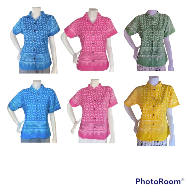 เสื้อลายขอพระราชทาน ทรงผู้หญิง(สีหวาน)
