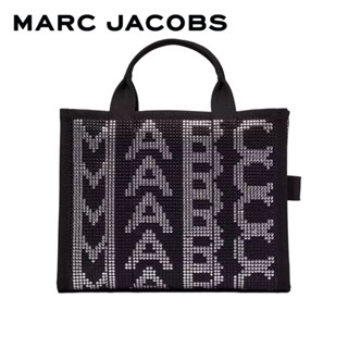 MARC JACOBS STUDDED MONOGRAM MEDIUM TOTE BAG H014M06RE22002 BLACK MULTI กระเป๋าโท้ท