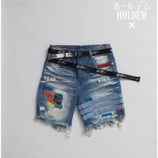 พร้อมส่ง Holdem Zickzack denim Shorts