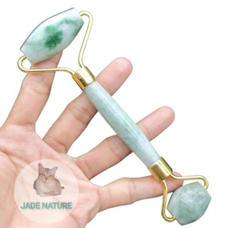 ลูกกลิ้งหยกแท้ ลูกกลิ้งนวดหน้า  หยกพม่า Jadeite Type A