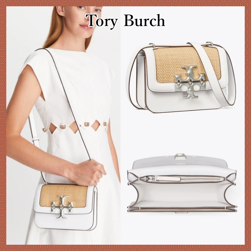กระเป๋า Tory Burch งานขอป Eleanor Straw Small Convertible Shoulder Bag มือ1 แท้💯 จาก Shop USA