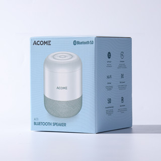 ลำโพงบลูทูธ ACOME รุ่น A11 Bluetooth Speaker  ผิวสัมผัสนุ่มละมุน ขนาด 5 วัตต์ บลูทูธ 5.0