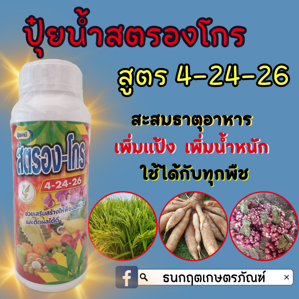 ปุ๋ยเคมีสูตรน้ำ 4-24-26