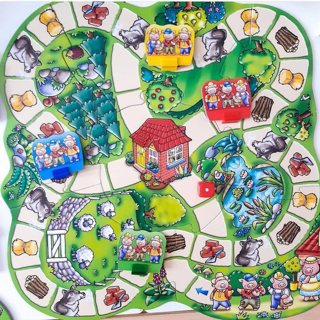 ORCHARD TOYS, Three Little Pigs บอร์ดเกมเด็ก 3-6 ปี เกมสำหรับครอบครัว ลิขสิทธิ์แท้จากอังกฤษ - รูปที่ 4