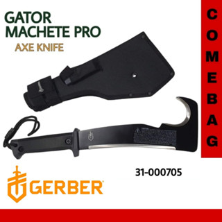 มีด GERBER รุ่น Machete Pro ออกแบบได้อย่างลงตัวในการใช้งานแบบขวานและมีดพร้าพร้อมกระเป๋าผ้าเข้ารูป และหินลับมีด