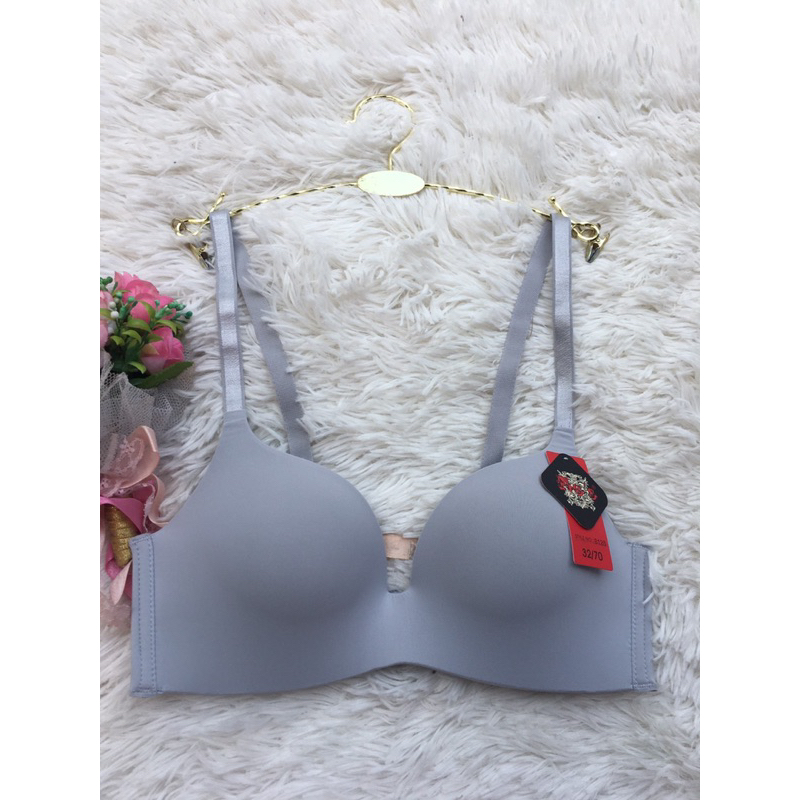 เสื้อในไร้โครง ไร้ตะแข็บ แบบ ยกอก มีฟองน้ำดูม ดูม ยี่ห้อ No's Bra#8126